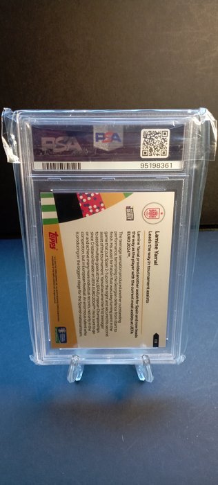 2024 Topps Now UEFA Euro Lamine Yamal #38 RC PSA 10 - 1 Graded card