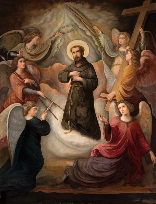 Luis de Madrazo y Kuntz (1825-1897) - Saint Francis of Assisi in ecstasy