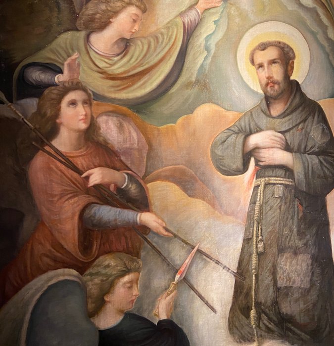 Luis de Madrazo y Kuntz (1825-1897) - Saint Francis of Assisi in ecstasy