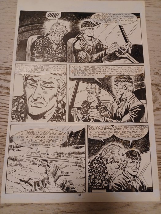 Bignotti, Franco - 3 Original page - Mister No #30 - Bandoleros - 1977