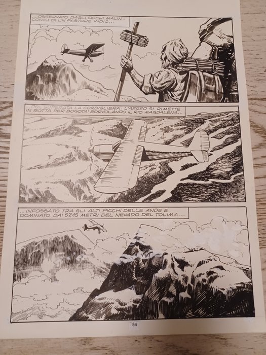 Bignotti, Franco - 3 Original page - Mister No #30 - Bandoleros - 1977