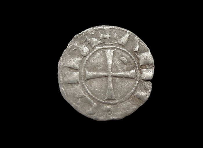 Korsfarere Bohemond III (AD 1163-1201) Silver Denier 12th Century  (Ingen mindstepris)