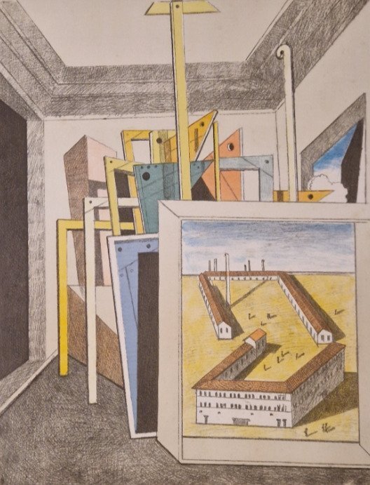 Giorgio De Chirico (1888-1978) - Interno metafisico