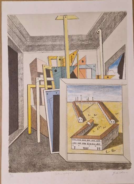 Giorgio De Chirico (1888-1978) - Interno metafisico