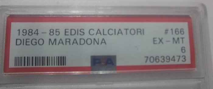 Edis - Calciatori 1984/85 - #166 Maradona Graded sticker - PSA 6