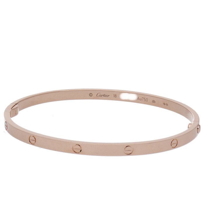 Cartier - Armbånd - Love Bracelet SM B6047318(#18) - 18 kraat Rosaguld