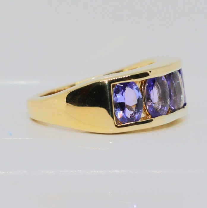 Ingen mindstepris - Ring Sølv -  1.50ct. tw. Tanzanit - Størrelse: 16,3 mm,