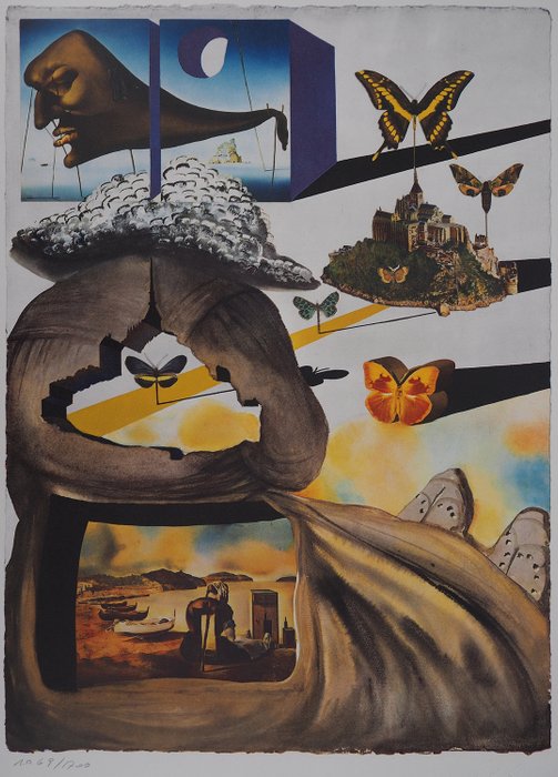 Salvador Dali (1904-1989) - France : Normandie (petit modèle)