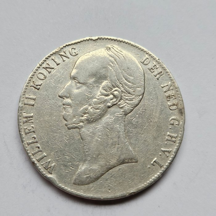 Holland. Willem II. 2 1/2 Gulden 1845  (Ingen mindstepris)