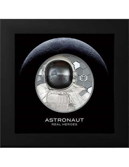 Cook-øerne. 20 Dollars 2024 Astronaut - Real Heroes, 3 Oz (.999)