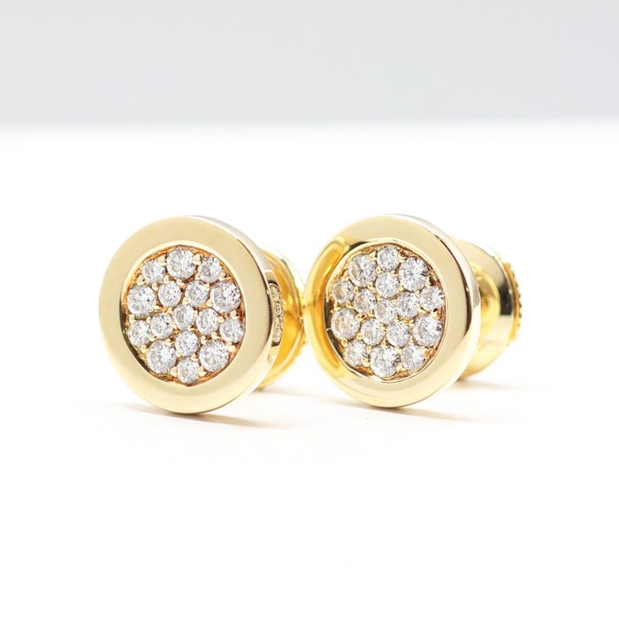 Fred - Øreringe - Diamond Earrings - 18 kraat Gulguld