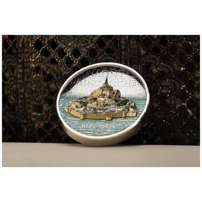 Cook-øerne. 10 Dollars 2023 Mont Saint-Michel, 2 Oz (.999)