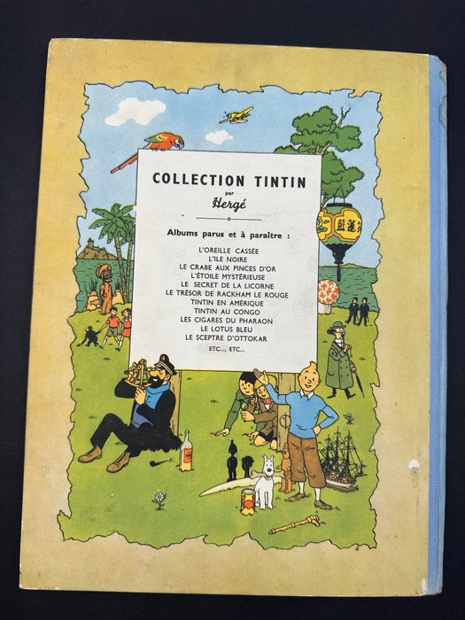 Tintin T10 - L'Étoile mystérieuse (B1)- C - Papier épais - 1 Album - Genoptryk - 1946