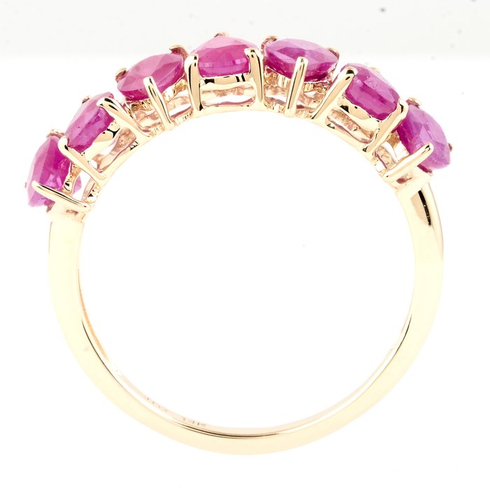 Ingen mindstepris - Ring - 14 karat Gulguld -  2.93ct. tw. Rubin