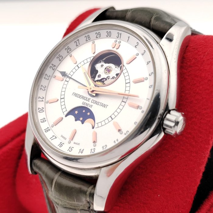 Frédérique Constant - Moonphase Pointer Date Open Heart Beat Automatic - FC-330/335X6B4/6 - Mænd - 2011-nu