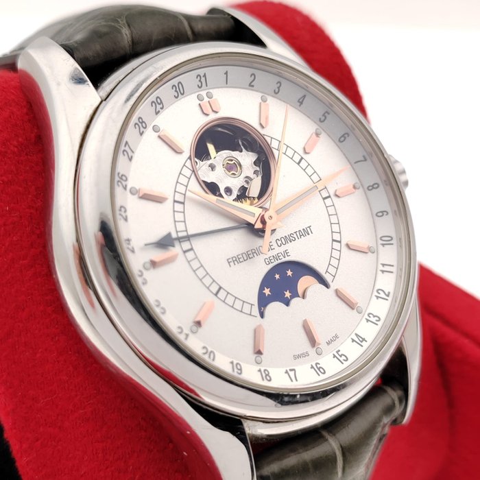 Frédérique Constant - Moonphase Pointer Date Open Heart Beat Automatic - FC-330/335X6B4/6 - Mænd - 2011-nu