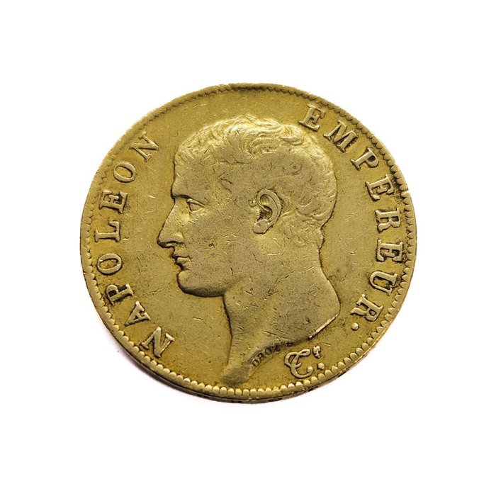 Frankrig. Napoléon I (1804-1814). 40 Francs AN13-A (1804),Paris Napoleon Empereur