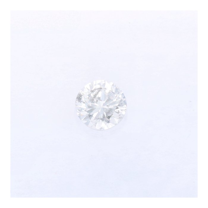 Ingen mindstepris - 1 pcs Diamant  (Natur)  - 0.14 ct - Rund - F - I1 - International Gemological Institute (IGI)