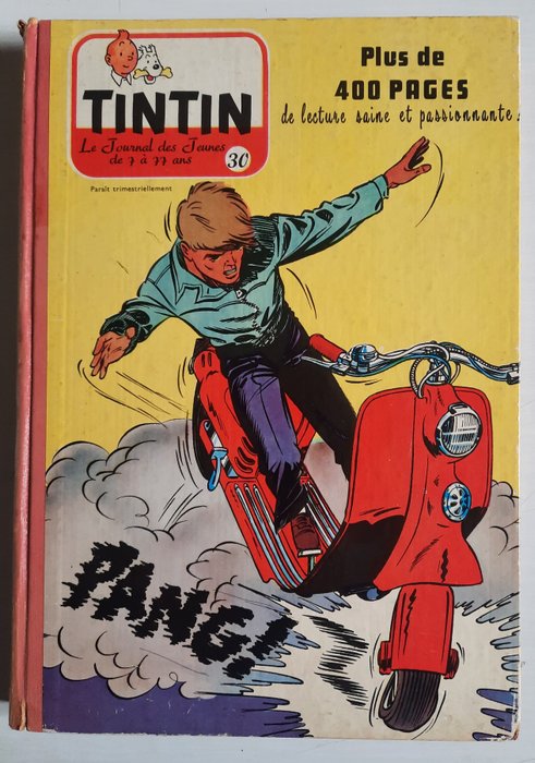 Tintin (magazine) - Recueil N°30 - 1 Album - Første belgiske udgave - 1955/1956