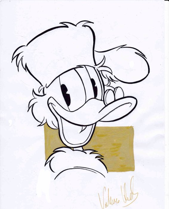 Valerio Held - 1 Original drawing - Topolino - "Paperone ritratto "