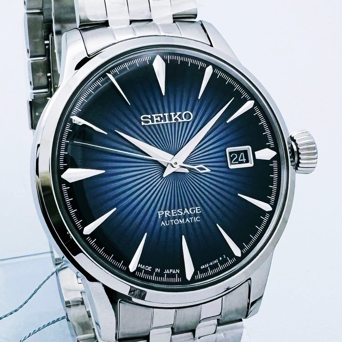 Seiko - Presage Automatic Cocktail Patterned Dark Blue Dial - Ingen mindstepris - Mænd - 2011-nu