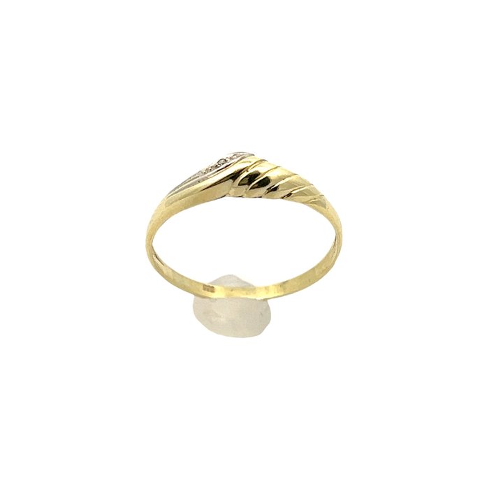 Ingen mindstepris - Ring - 14 karat Gulguld - 585,- Diamant