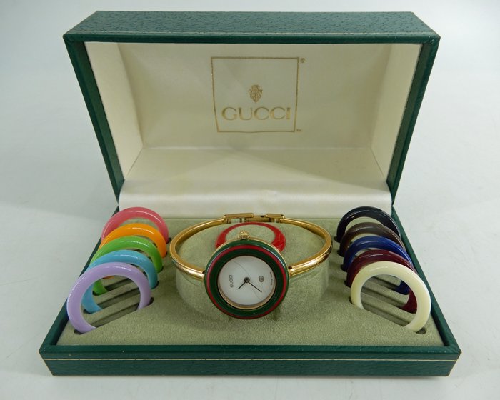 Gucci - Bezel bangle watch 11/12 - Ingen mindstepris - 0835212 - Kvinder - 1980-1989