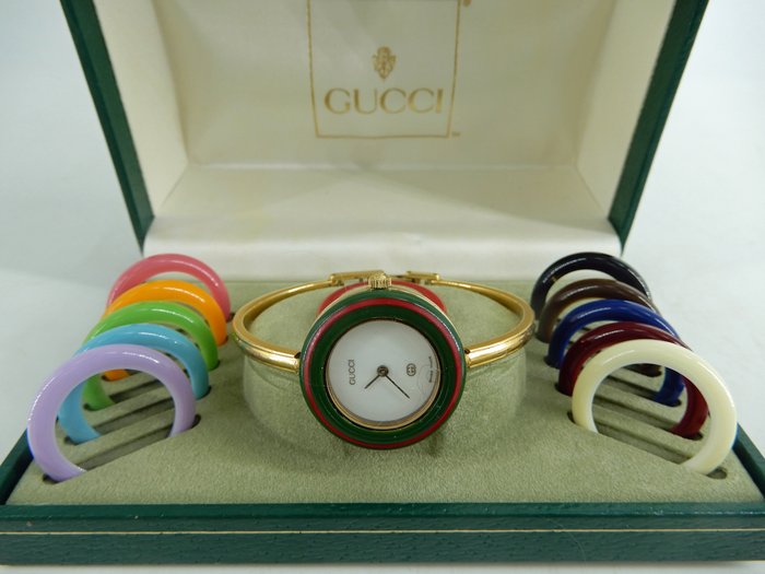 Gucci - Bezel bangle watch 11/12 - Ingen mindstepris - 0835212 - Kvinder - 1980-1989