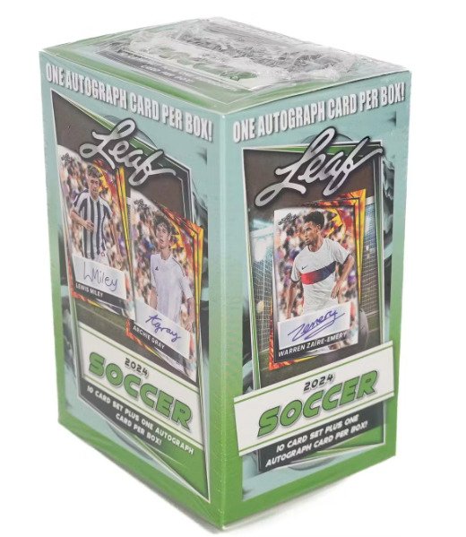 2024 - Leaf - 1 Soccer Autograph x Box + 10 Base Cards - Soccer - 1 Box