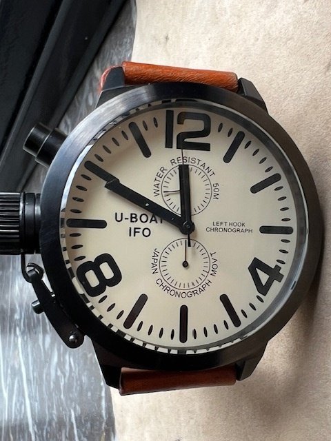 U-Boat - Left Hook-Chronograph - Ingen mindstepris - A53-BK-C-Special Edition - Mænd - 2020+