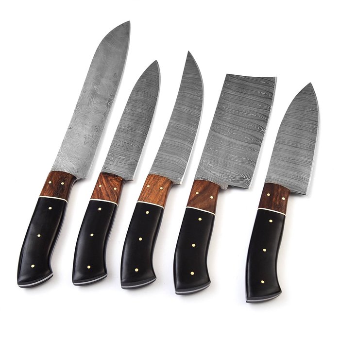 Køkkenkniv - Chef's knife - Palisander sort g 10 og foldet stål - Nordamerika