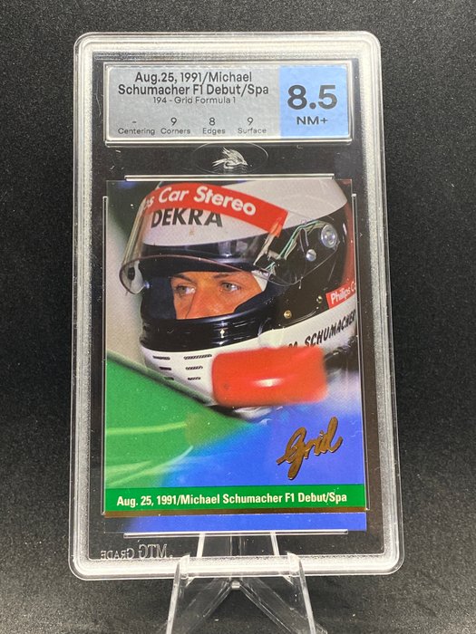 1991 - Grid - Formula 1 - Michael Schumacher - Rookie F1 Debut Spa - 1 Graded card - MTG 85