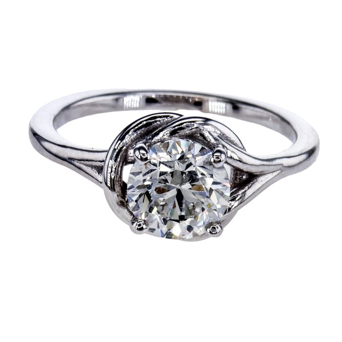 Ingen mindstepris - Forlovelsesring - 14 karat Hvidguld -  1.52ct. tw. Diamant (Natur)