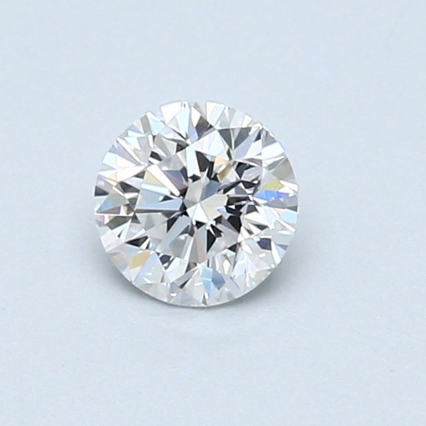 1 pcs Diamant  (Natur)  - 0.50 ct - Rund - D (farveløs) - VVS2 - Gemological Institute of America (GIA)