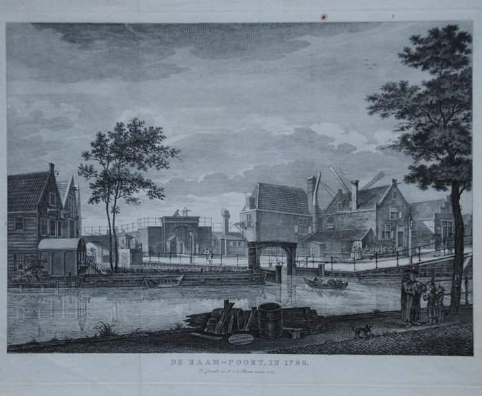 Holland - Amsterdam; P. Conradi  V. van der Plaats - De Raam-Poort - 1781-1800