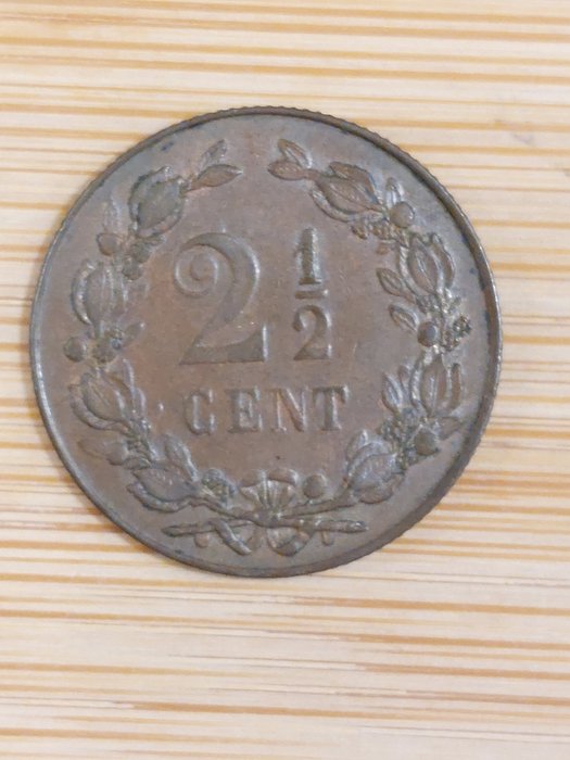 Holland. Wilhelmina (1890-1948). 2½ Cents 1898 P+  (Ingen mindstepris)