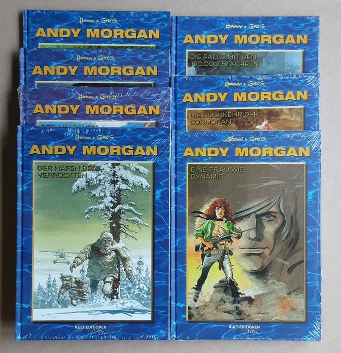 Andy Morgan Band 0 10 12 13 14 15 und 16 (alle originalverpackt) - "Der Mann von Interpol" "Der Atem des Vulkans" "Teuflischer Anschlag" "Der Hafen der Verrückten" - 7 Album