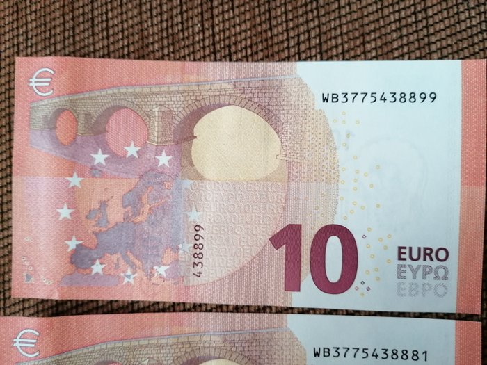 Europæiske Union. - 5 x 10 Euro 2014 - Lagarde  (Ingen mindstepris)