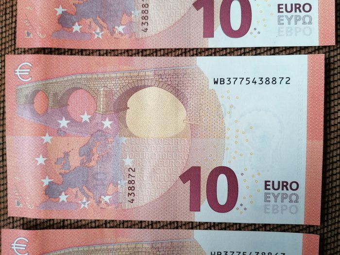 Europæiske Union. - 5 x 10 Euro 2014 - Lagarde  (Ingen mindstepris)