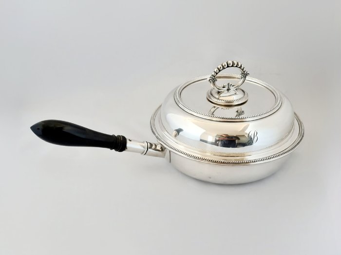 Serveringstallerken - Vintage Silver Plated Goldsmiths  Silversmiths Company Large Warming Pan Dish With Insert - Forsølvet