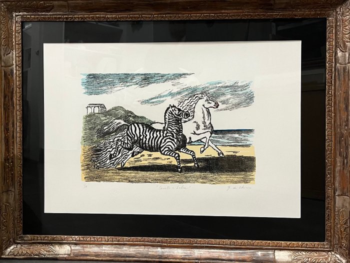 Giorgio De Chirico (1888-1978) - Cavallo e zebra