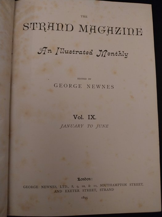 Arthur Conan Doyle  others - The Strand Magazine 4 volumes - 1895-1900
