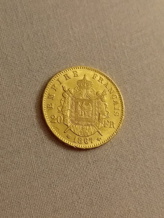 Frankrig. 20 Francs 1867 BB