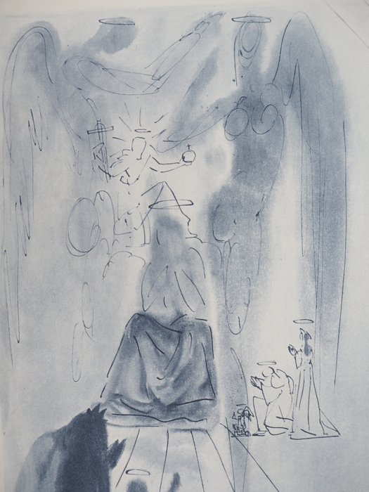 Salvador Dali (1904-1989) - Paradis 12 : Le Triomphe du Christ et de la Vierge