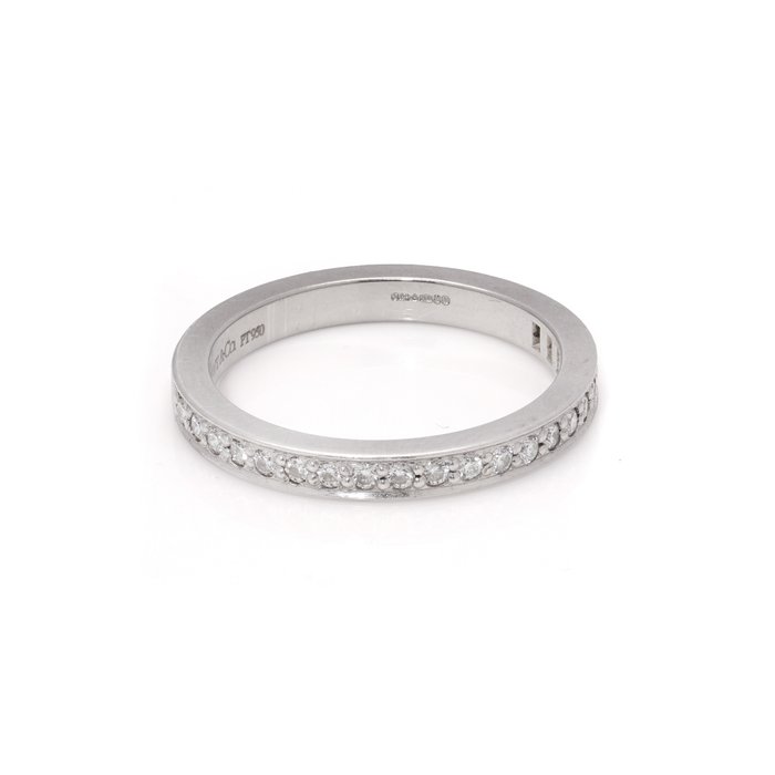 Tiffany  Co. - Ring Platin halv evighed Diamant (Natur)