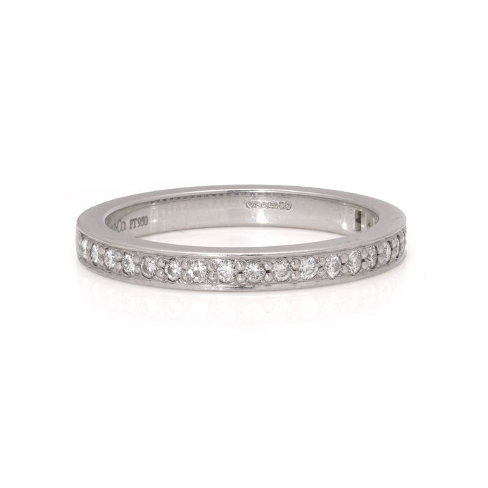 Tiffany  Co. - Ring Platin halv evighed Diamant (Natur)