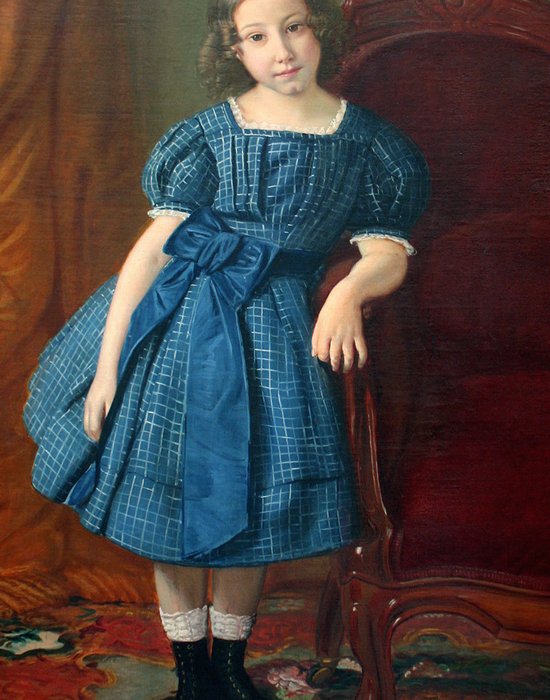 Belgian school, late 19th century - Great portrait of a little girl