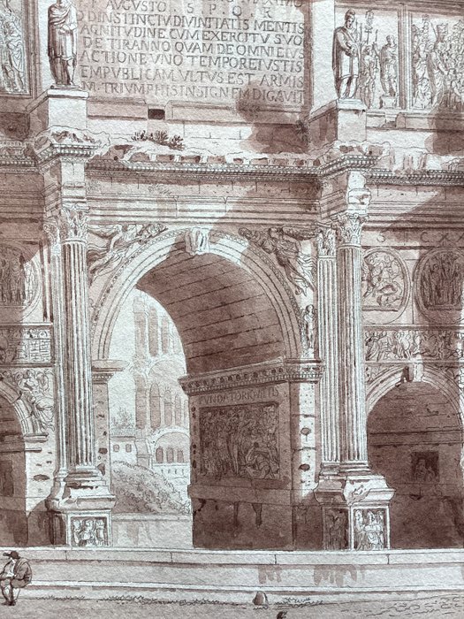 Agostino Tofanelli (1770-1834) - Arch of Constantine, Roman Forum