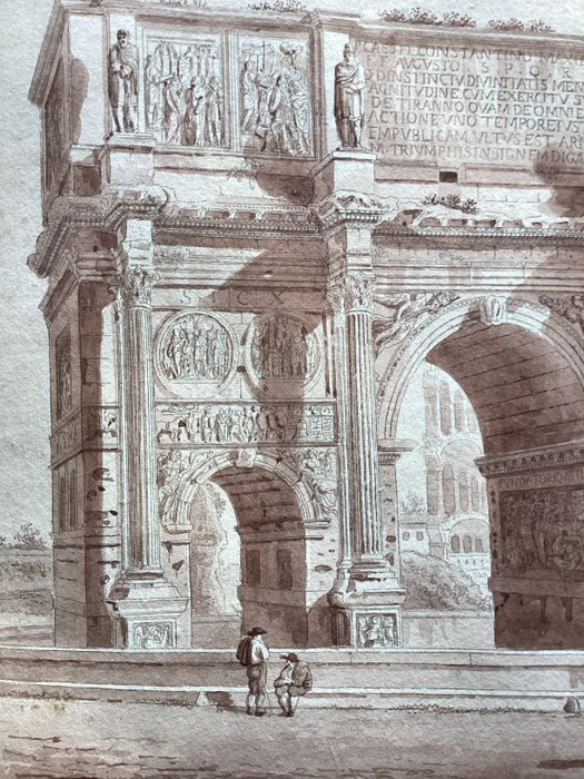 Agostino Tofanelli (1770-1834) - Arch of Constantine, Roman Forum