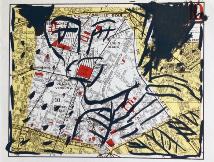 Pierre Alechinsky (1927) - Arrondissements de Paris, Derrière le Miroir 250